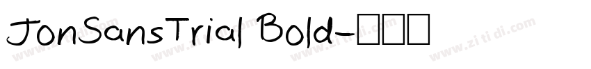 JonSansTrial Bold字体转换